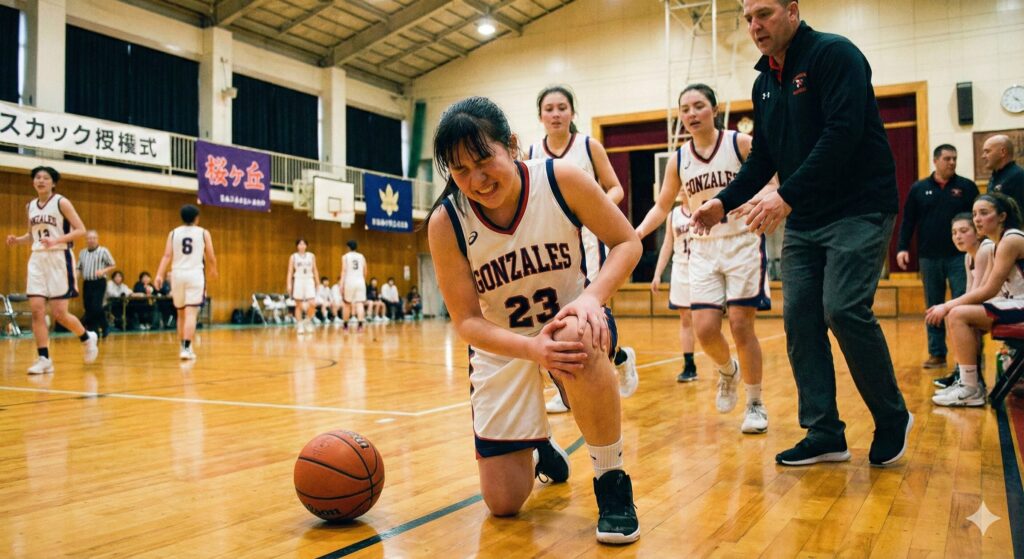 大府市で膝の痛みに苦しむバスケットボール選手