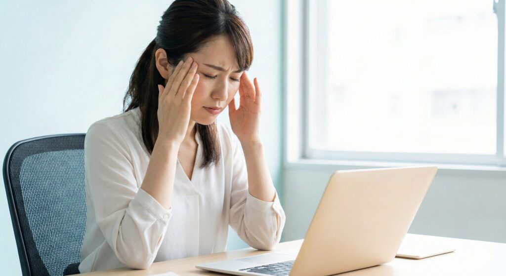 東海市の接骨院が解説するデスクワークによる肩こりからくる頭痛