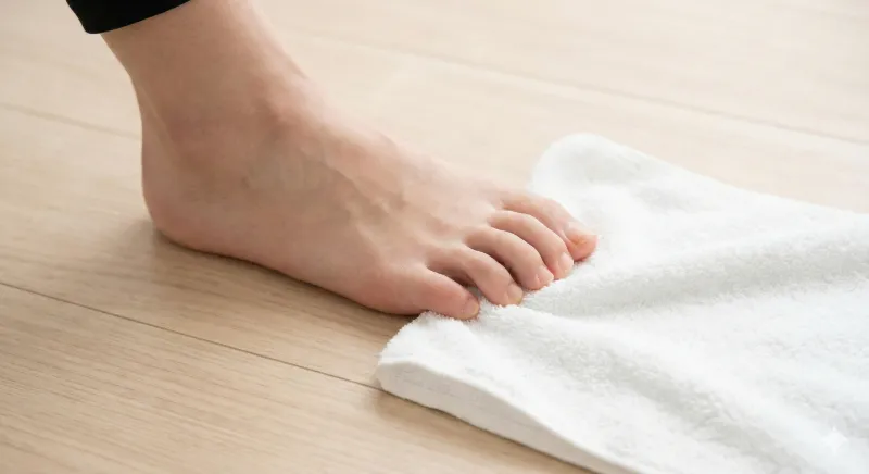 東海市のARK接骨院で行うタオルギャザーの写真