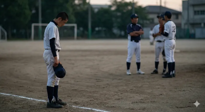 知多市でオスグッドは痛いし野球もうまくいかなくて落ち込む選手