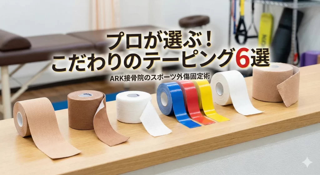 東海市でARK接骨院が解説するテーピングのイロハ