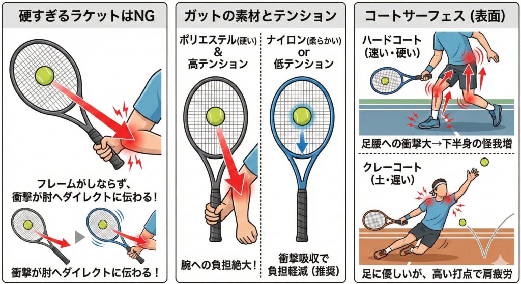 環境要因が原因で起こるテニスの怪我