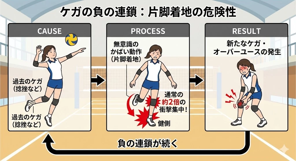知多市でバレーボールの痛み片足着地で捻挫