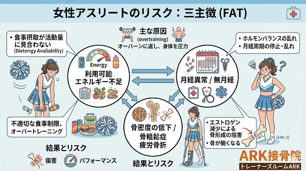 大府市でチアダンスでの疲労骨折のケア