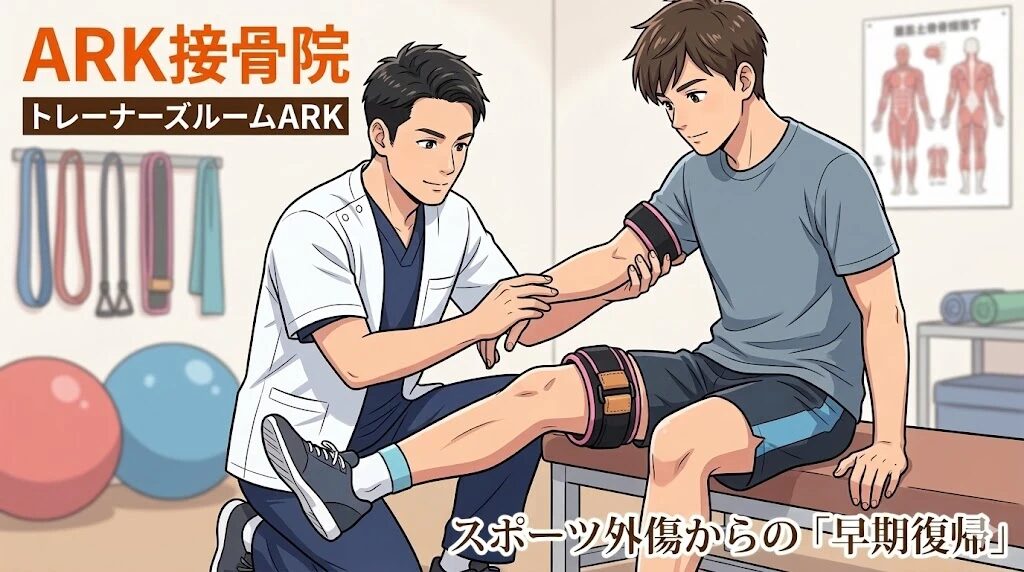 東海市ARK接骨院の加圧リハビリによる機能改善トレーニング