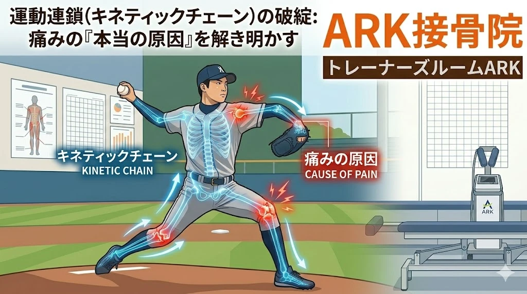 東海市での痛みの原因運動連鎖の破綻