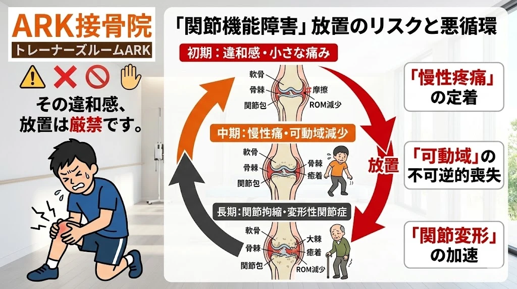 大府市で関節可動域低下に対する関節モビリゼーションの図