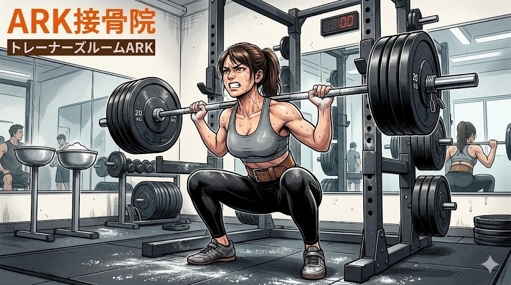 東海市でスクワットをして膝が痛い