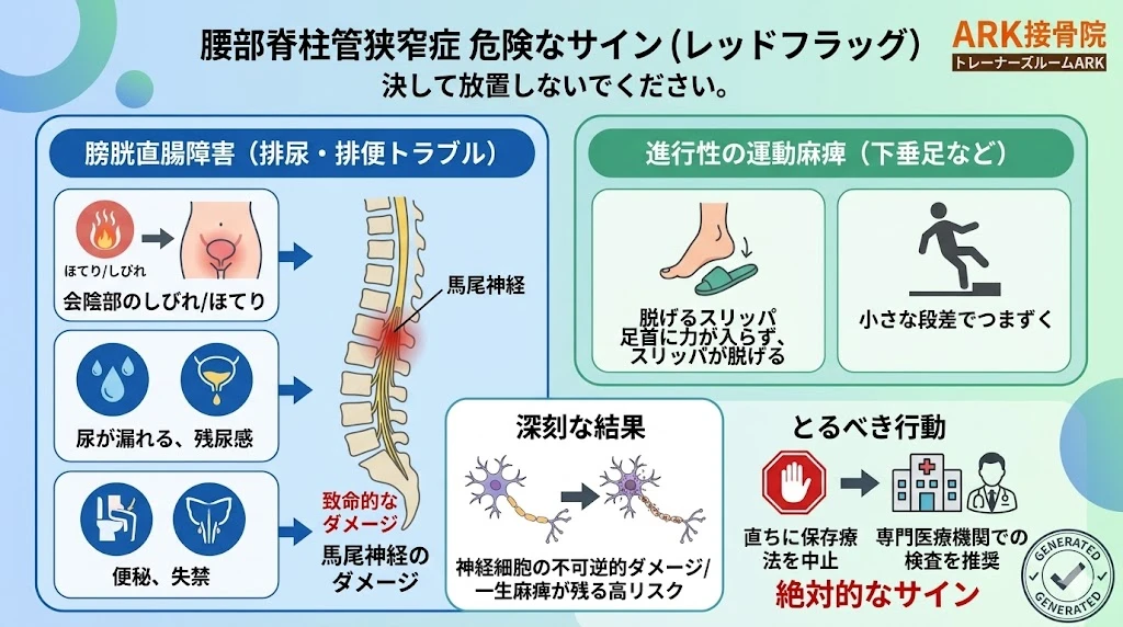 知多市で脊柱菅狭窄症による後遺症解説