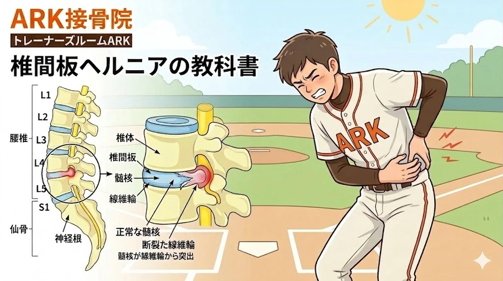 大府市で腰椎椎間板ヘルニアによる腰の痛みと足の痺れ