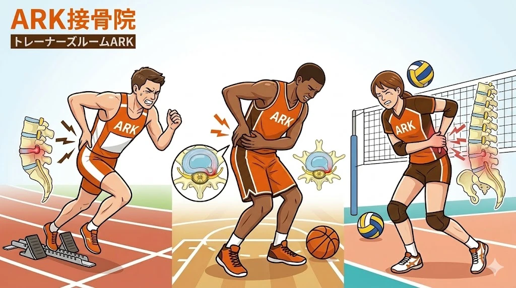 知多市で腰椎椎間板ヘルニアによる腰の痛み、足の痺れ