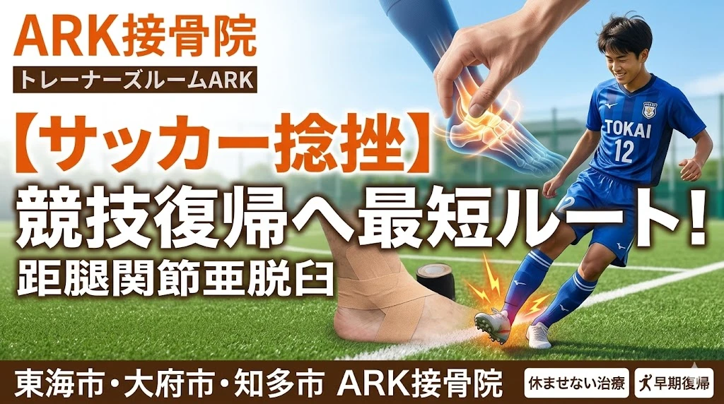 大府市でサッカーでの捻挫の痛み治療の現実