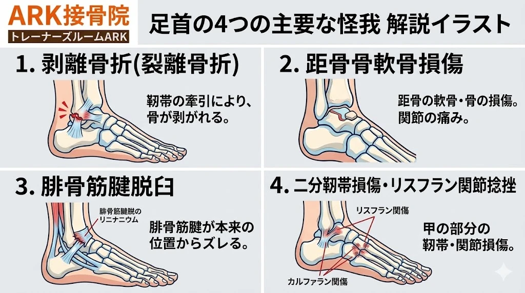 東海市でサッカーによる足関節捻挫のメカニズム