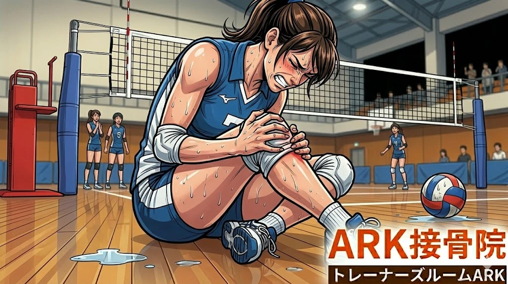 大府市でバレーによる膝の痛みはオスグッドかジャンパー膝