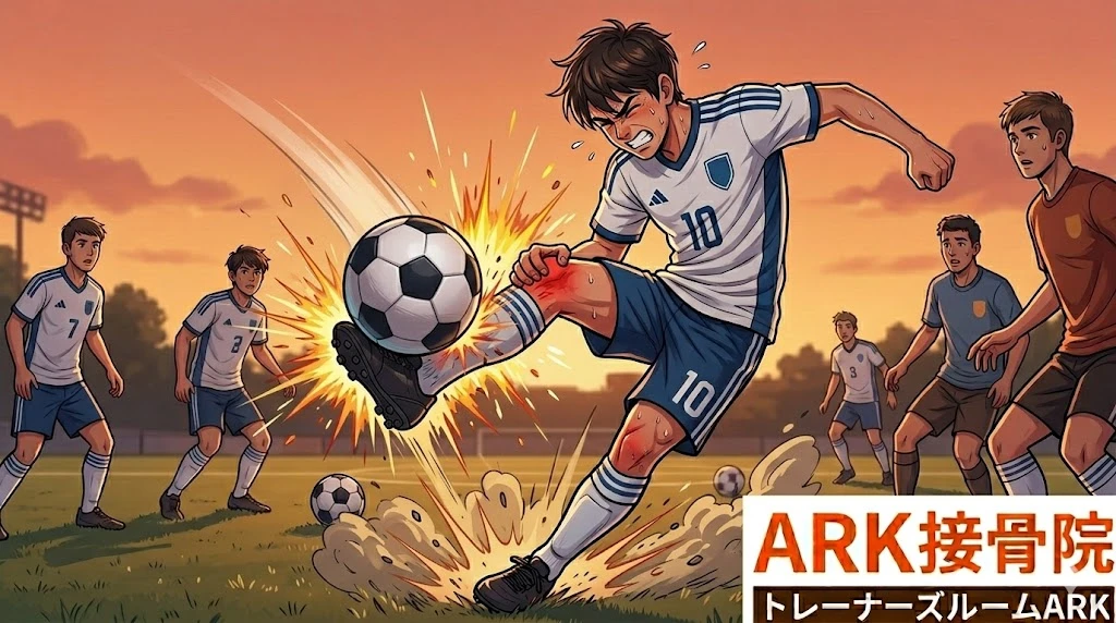 大府市のサッカー選手がオスグットで膝が痛い