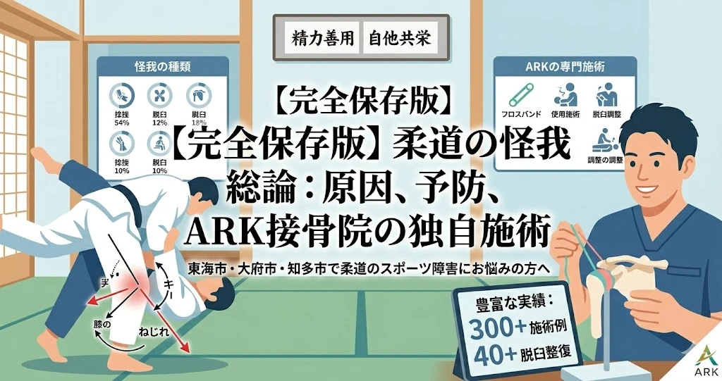 柔道の怪我、膝、腰、足首の痛み