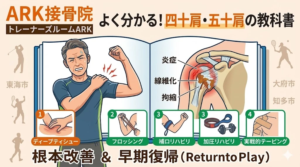 なかなか治らない肩の痛みは五十肩・四十肩