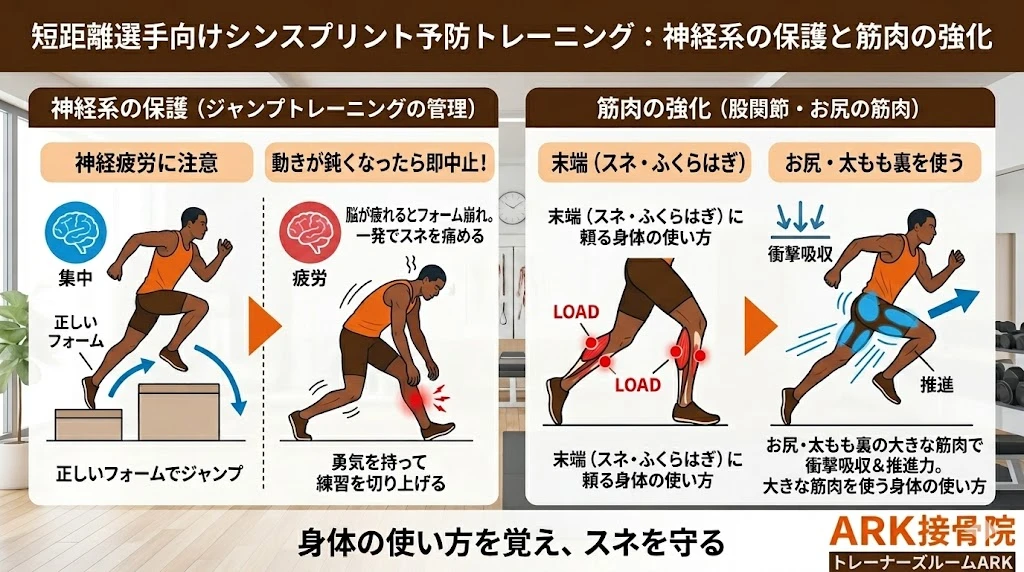 大府市で短距離ランナーのシンスプリントケア