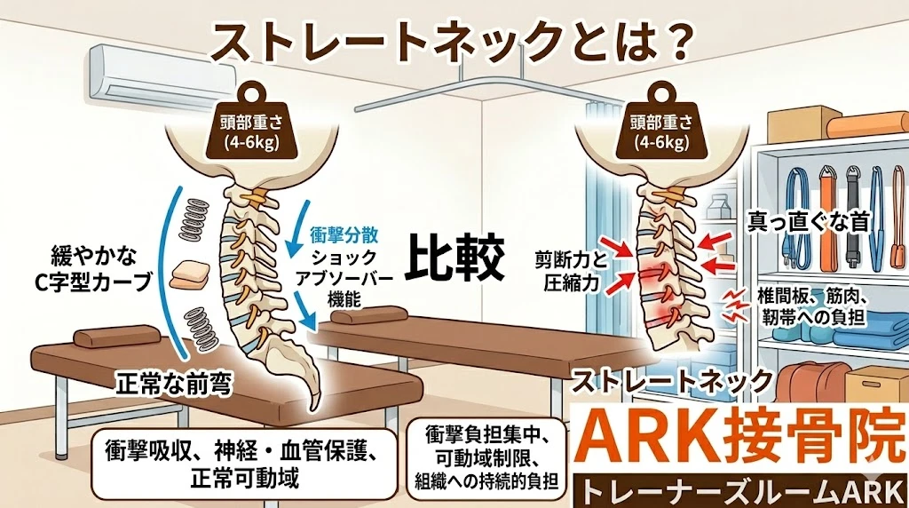 東海市でストレートネックによる肩こりの原因は