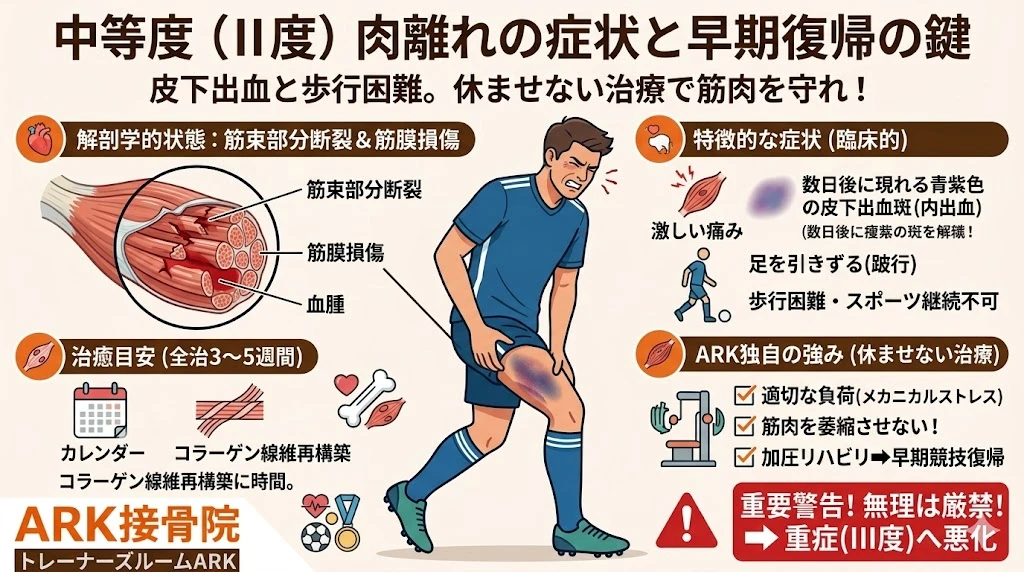 東海市で肉離れの激痛を緩和