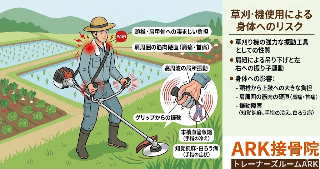 東海市で刈払機使用による身体へのリスク