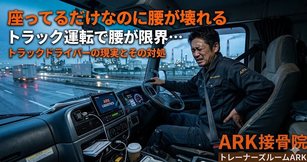 東海市で腰が限界で伸ばせないトラックドライバー
