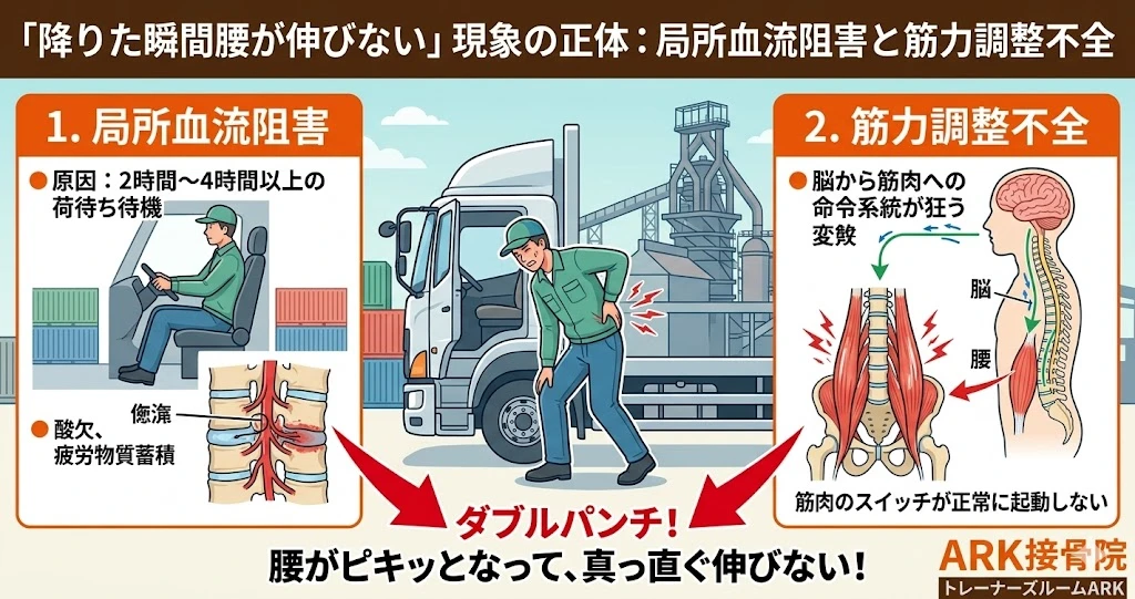 知多市でトラックドライバーに多い腰の痛み