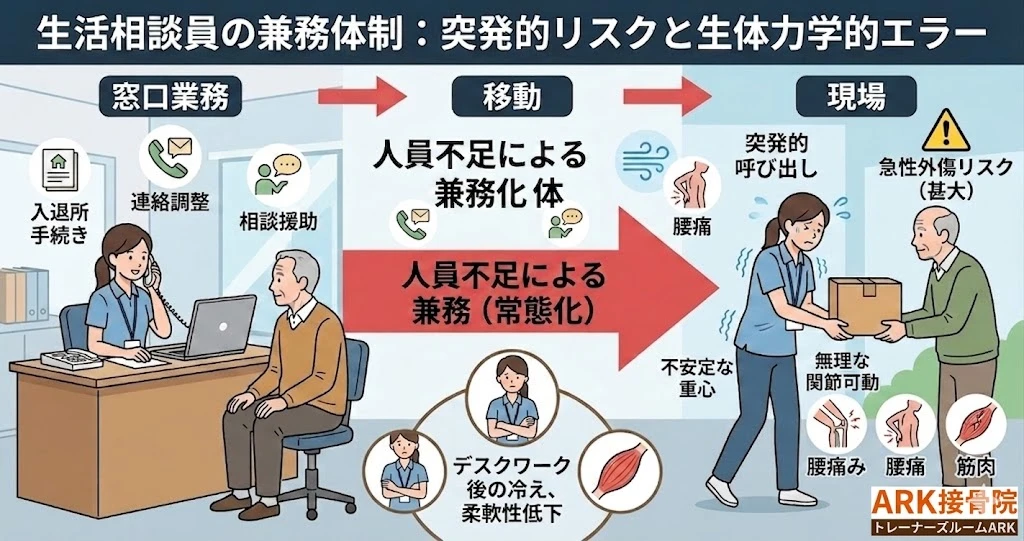 大府市でケースワーカーの腰の痛み