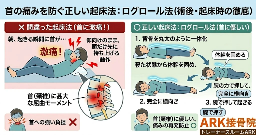 東海市で首が痛いときの起き上がり方