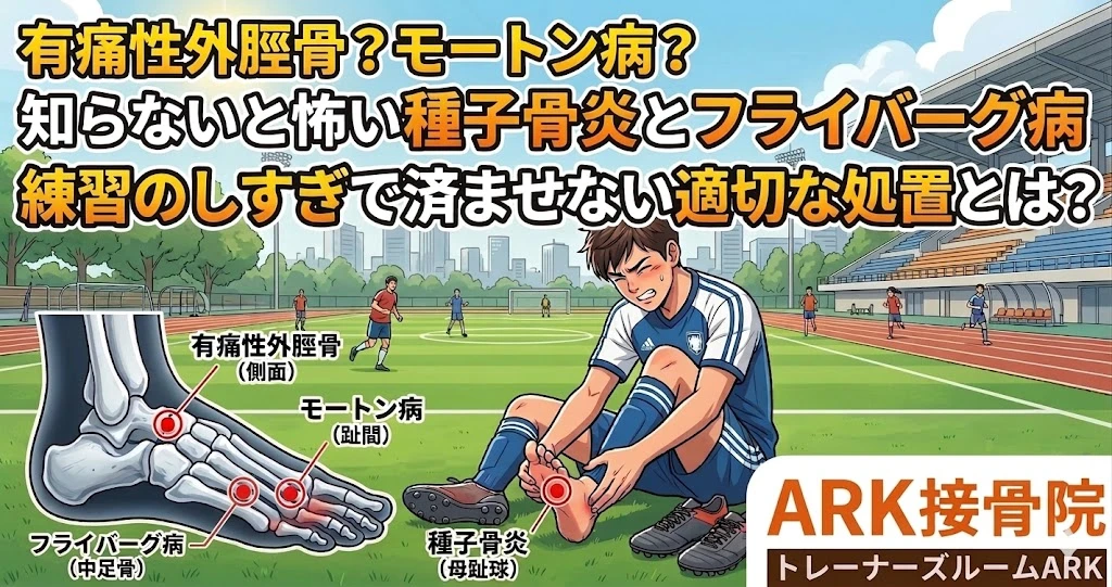 東海市で有痛性外脛骨障害による足の痛み