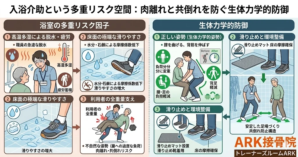 大府市で入浴介助での転倒から復帰