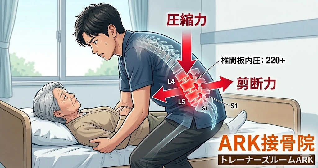 東海市で介護士に多い腰痛の原因