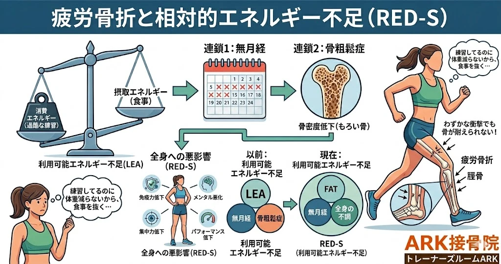 東海市で疲労骨折とエネルギー不足