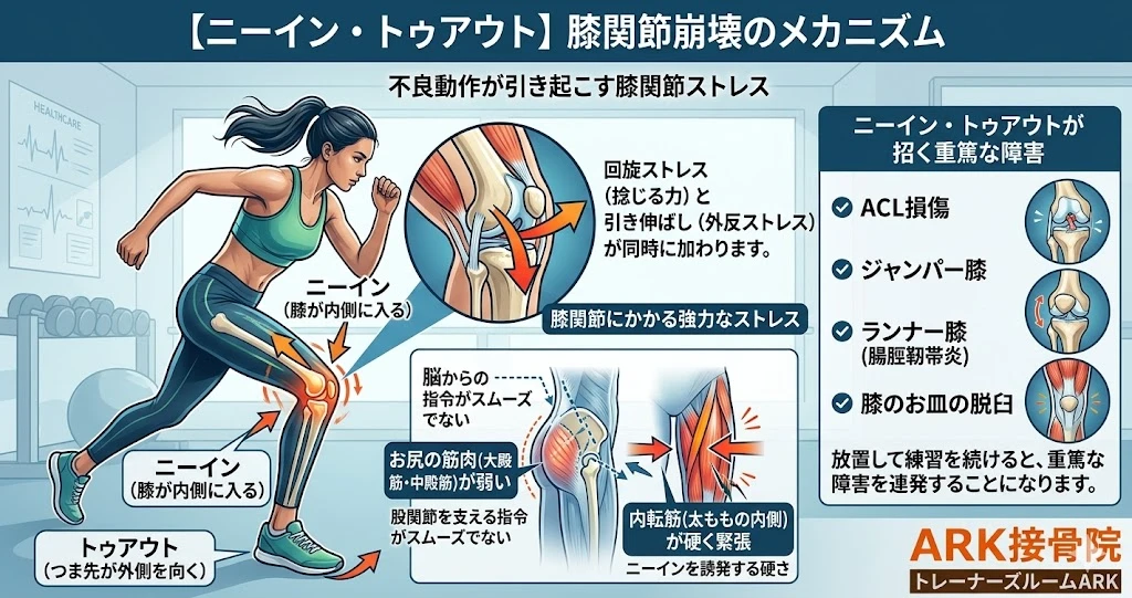 知多市で女性アスリート特有のニーイン