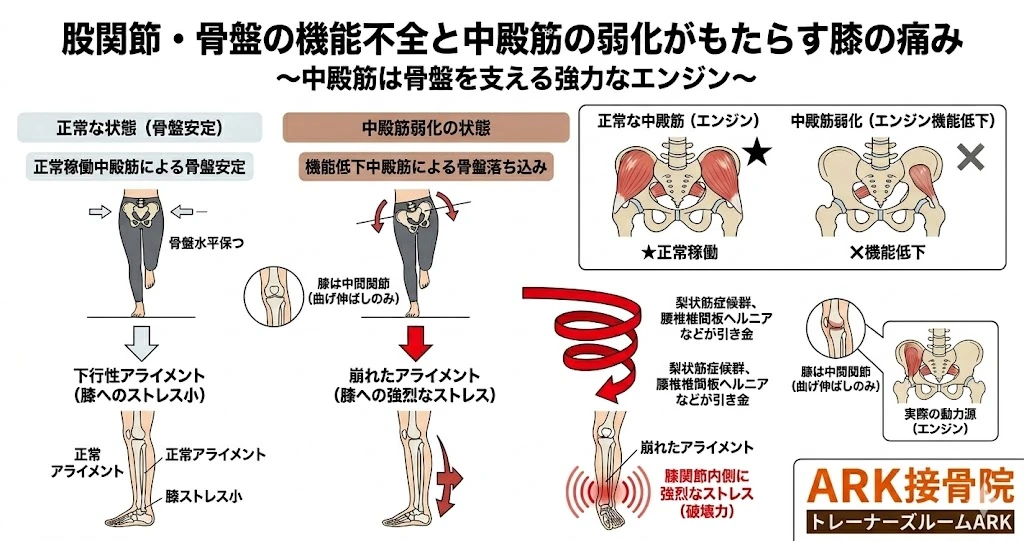 知多市で変形性膝関節症が原因で陥る椎間板ヘルニア