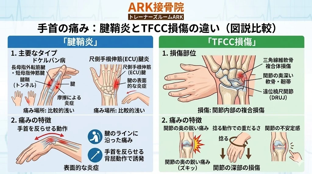 知多市で農家の手首の痛み