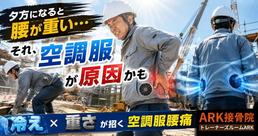 空調服使用による腰痛を解説