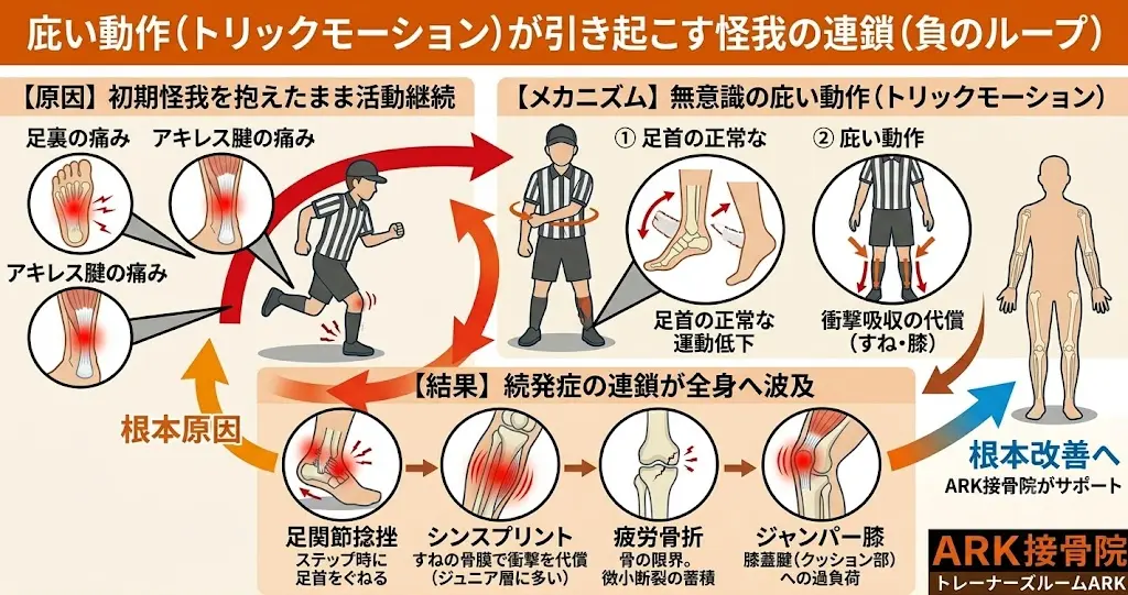知多市でバスケットボールの審判員に多い膝の痛み