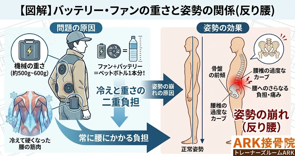 知多市で空調服による腰痛の解説
