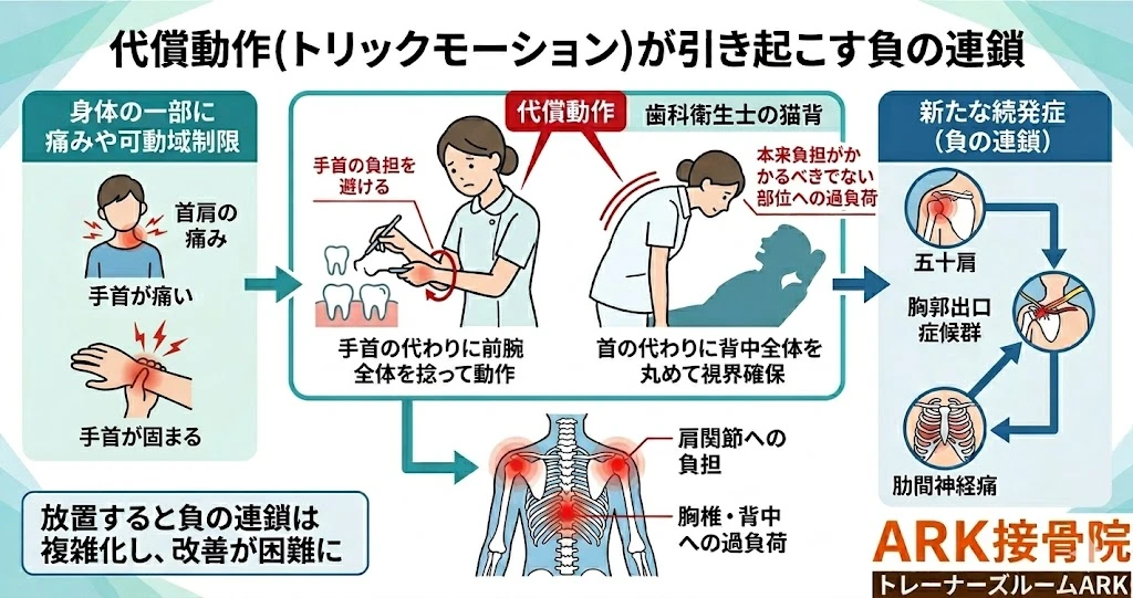 大府市で歯科衛生士に多い首の痛みと肩の痛み