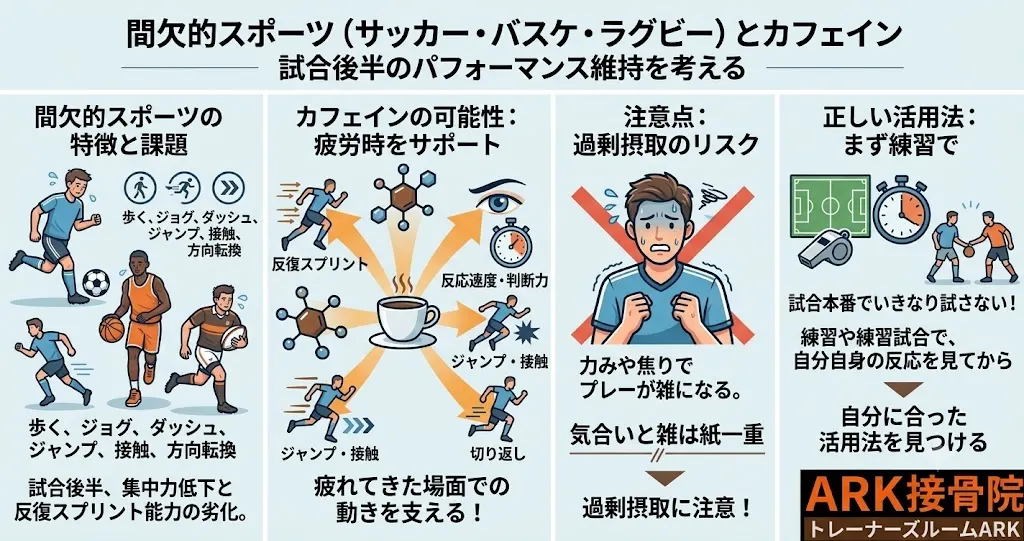 スポーツにおけるカフェインの利用