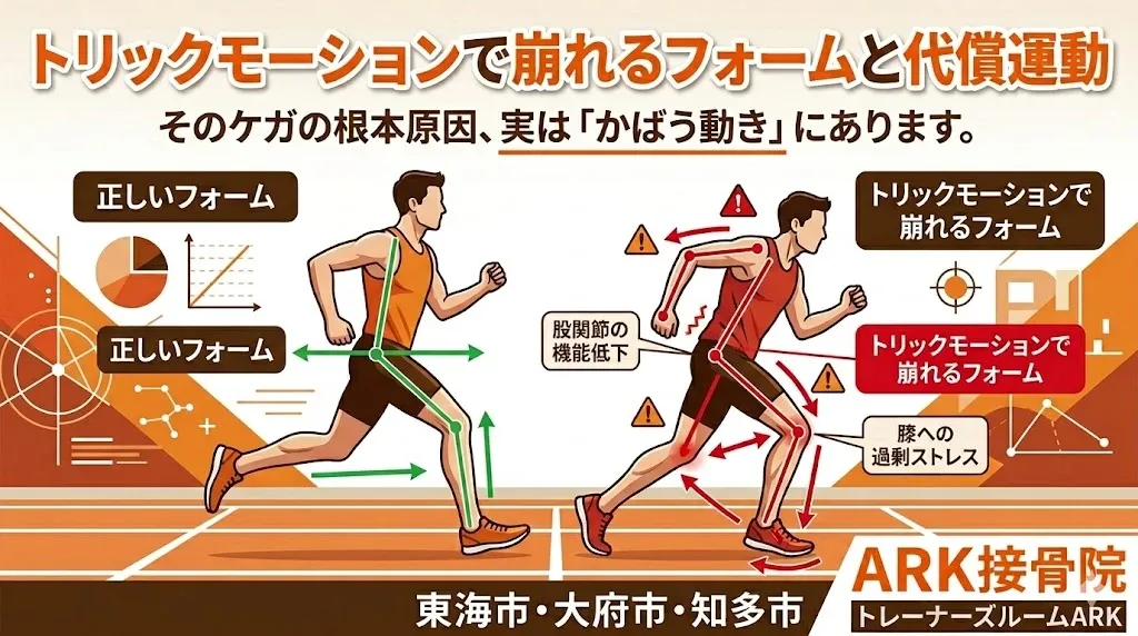 代償運動によって野球では体が痛くなる