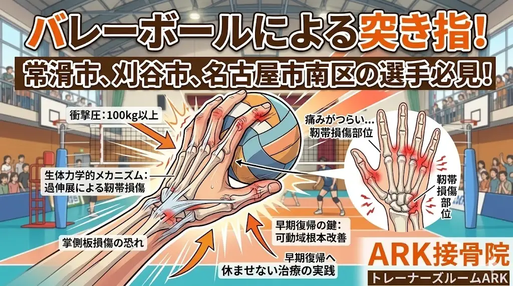 バレーボールの突き指とその仕組み