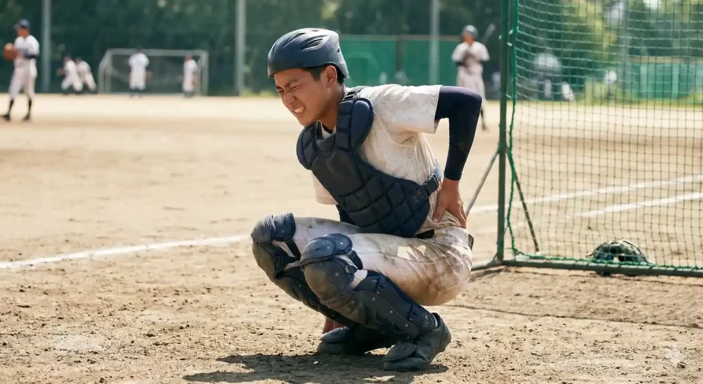 野球における腰の痛み、腰椎分離症