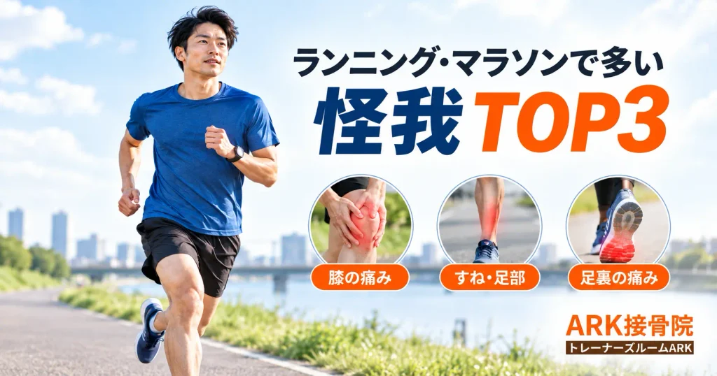 ランニング、マラソンに多い怪我ランキングTOP３をARK接骨院が解説
