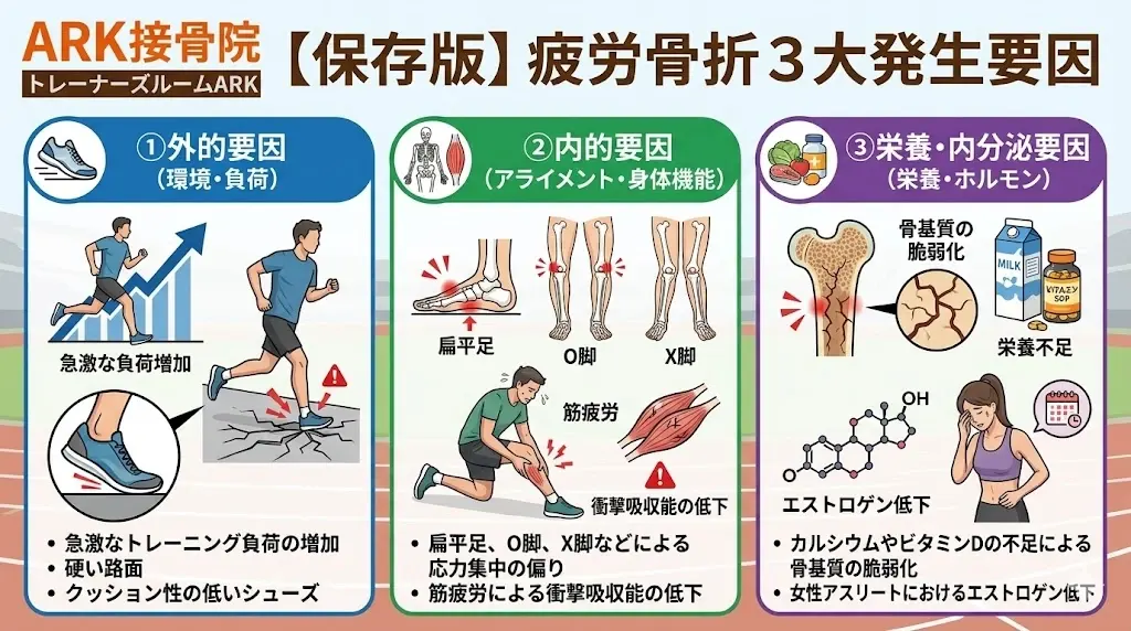 疲労骨折の3大要因